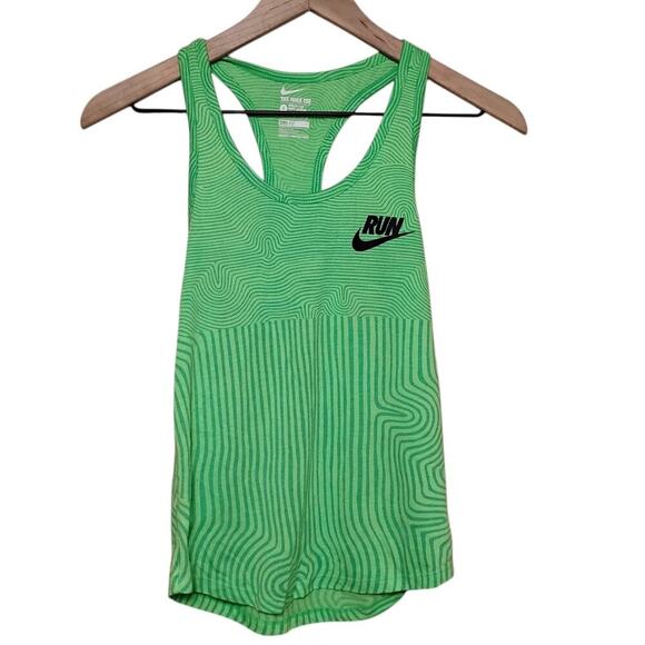 Nike Green Dri-Fit Running Tank Top, S - Picture 1 of 8